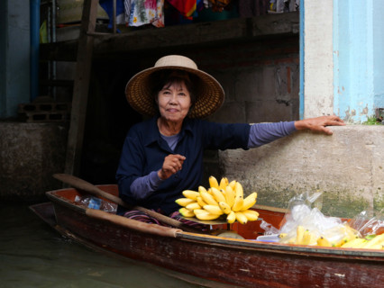 Thaïlande, marché flottant de Damnoen Saduak