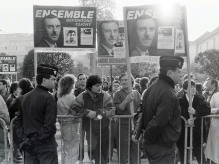Manifestation à Clichy-sous-Bois, en 1989