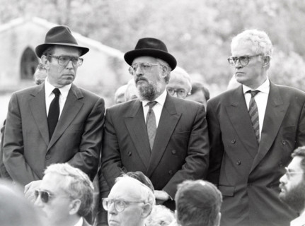 Personnalités politiques venues à Carpentras en 1990 suite à la profanation du cimetière juif de la ville