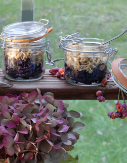 Repas forestier : compote de lapin et chou confit
