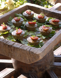 Buffet gaulois : moelleux de foies de volaille