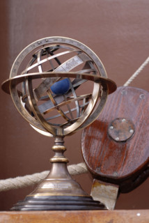 Menu Yachting, idée déco : mappemonde