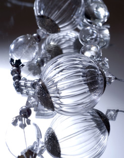 Repas de Noël en strass, idée déco : pampilles