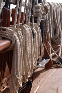 Menu Yachting, idée déco : pont du bateau La Boudeuse