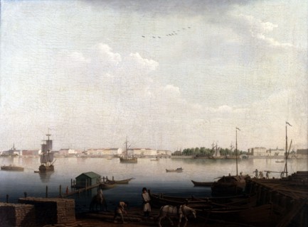 Patersen, Vue sur le jardin d'été à Saint-Petersbourg
