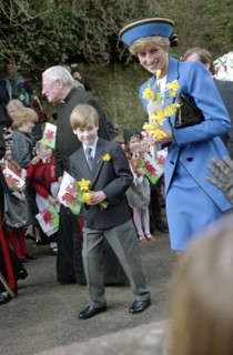 la princesse Diana et le prince William