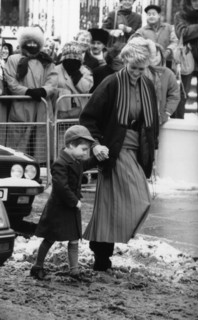 Prince William et princesse Diana