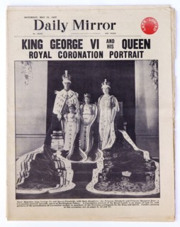 George VI et sa reine (la reine-mère)