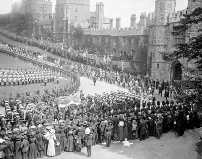 Le cortège funèbre du roi Edward VII