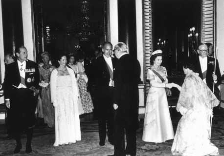 Le President Giscard d'Estaing à Londres