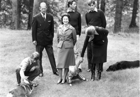 La reine Elisabeth II en famille
