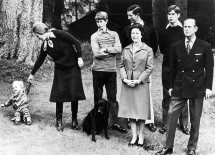 La reine Elisabeth II en famille
