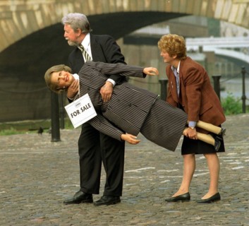 Margaret Thatcher waxworks dummy 6th October 1997 The final proof that the Tories are on the