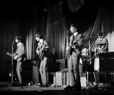 Les Beatles sur scène à Northhampton