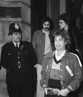 Mick Jagger à la sortie du tribunal