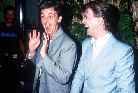 Paul McCartney et David Bowie