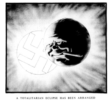 A Totalitarian Eclipse Has Been Arranged. Daily Mirror 8th April 1940