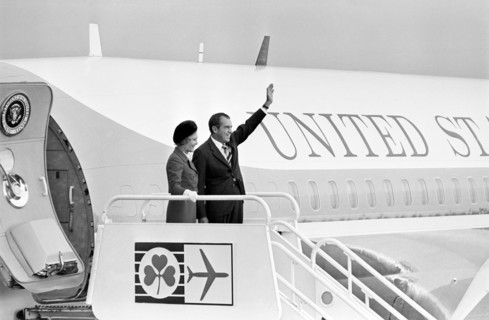 Richard Nixon et sa femme Patricia
