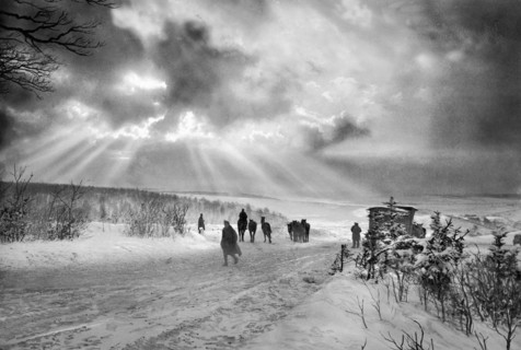 Un soir d'hiver près de Verdun