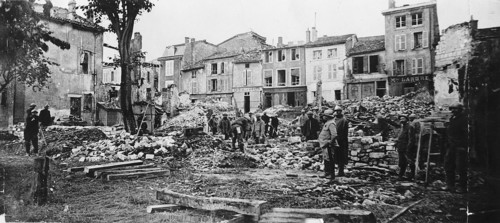 Verdun en ruines, en 1916