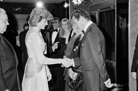 La Princesse Diana et Roger Moore