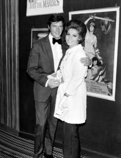 Roger Moore et sa femme Luisa Mattioli