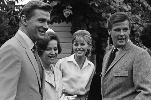 Roger Moore et la Princesse Muna Al-Hussein