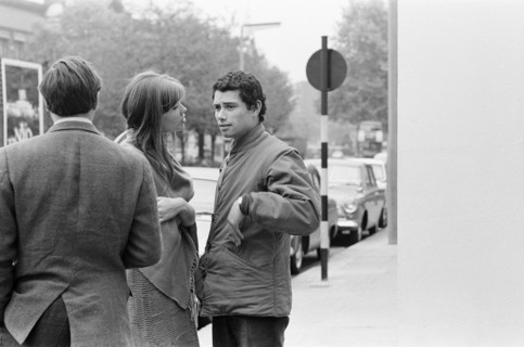 Jean-Marie Périer et Françoise Hardy à Londres, le 11 octobre 1965