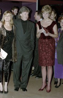 Princess Diana meeting Paul McCartney and his wife Linda after a performance of his Oratorio at a