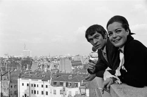 Tom Courtenay et Romy Schneider