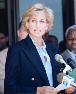 Diana, Princess of Wales four day visit to Angola, the former Portuguese colony torn apart by 20
