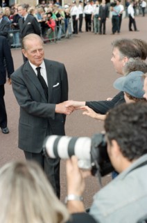 Prince Philip, Duke of Edinburgh, at St James's Palace to pay his respects to Princess Diana 's