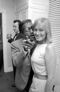 Sammy Davis Jnr. with fiancee actress May Britt.
6th June 1960.