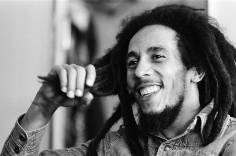 Jamaican singer Bob Marley seen here in interview with the Daily Mirror following the ban on his