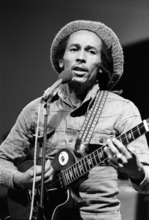 Jamaican singer Bob Marley seen here performing in London. Marley is a quiet and pleasant person,