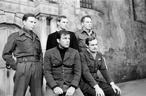 Colditz, Photo-call for new BBC television series, actors pose for the cameras on first day of