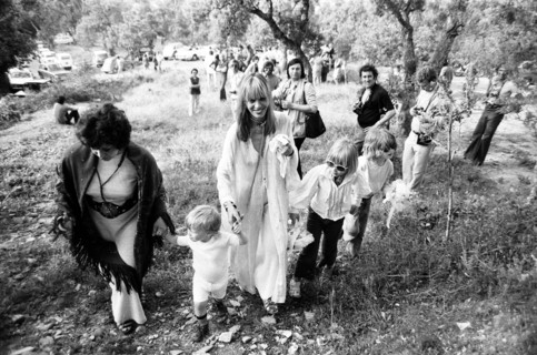 The wedding of Mick Jagger and Bianca Perez-Mora Macias in Saint-Tropez, France.  Anita Pallenberg