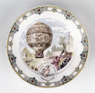 Assiette Hommage aux frères Montgolfier