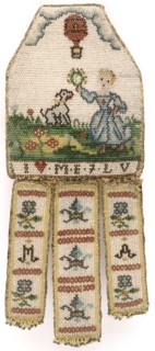 Sablé covered pin cushion, tribute to Marie Antoinette