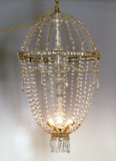 Lustre en forme de montgolfière