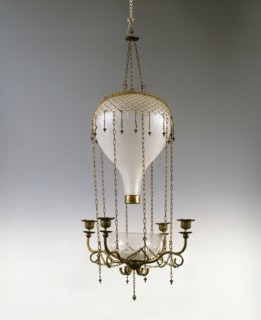 Lustre à quatre feux en forme de montgolfière