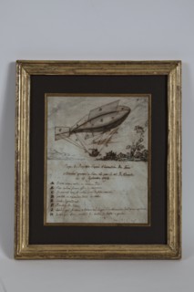 Projet de direction d'un aérostat allongé en 1784