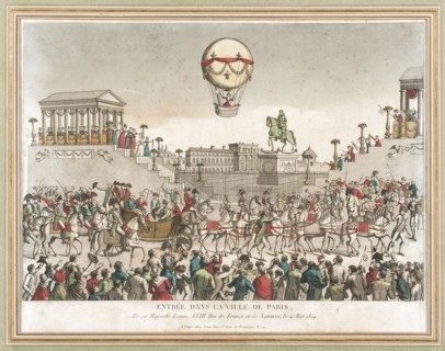 Entrée dans la ville de Paris, de sa Majesté Louis XVIII Roi de France et de Navarre, le 4 mai 1814