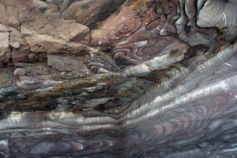 Détail d'une façade sculptée d'un batiment de Petra en Jordanie