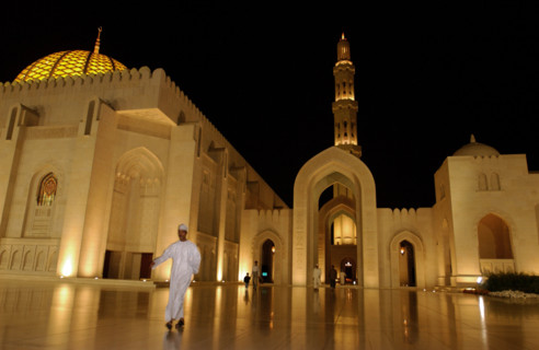 La Grande Mosquée du sultan Qabous, janvier 2003