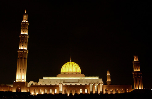 La Grande Mosquée du sultan Qabous, janvier 2003