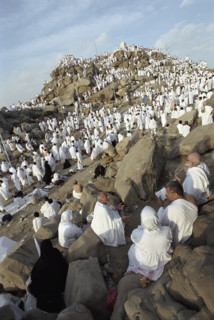 Pèlerins sur le Mont Arafat, février 2003