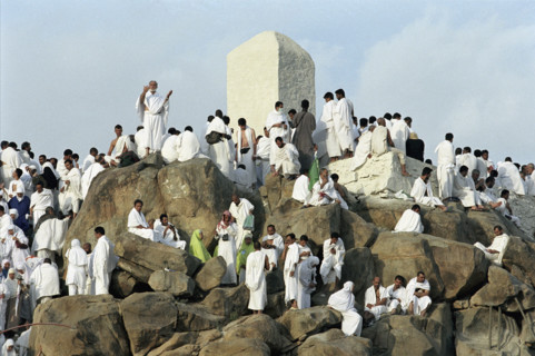 Pèlerins sur le Mont Arafat, février 2003