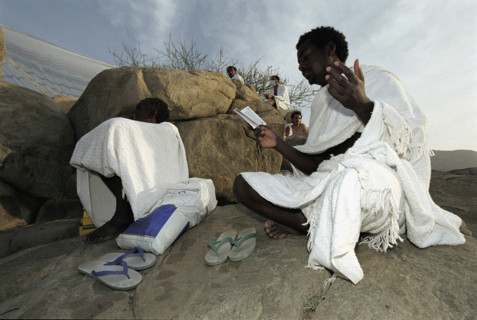 Pèlerin sur le Mont Arafat, février 2003