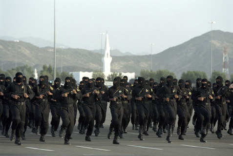 Entraînement des forces spéciales saoudiennes, février 2003